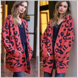 Leopard Soft Knit Cardigan